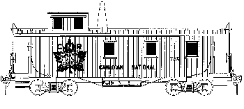 Canadian National - CN -- Wood Cabooses w/Maple Leaf Herald, 1920-1961