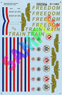 Freedom Train 1947-49 -- ALCO PA Diesel & Passenger Cars (red, blue, gold; Use w/Stripes #871066)