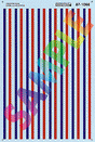 Freedom Train 1947-49 -- Diesel/Passenger Cars Striping (red, blue; use w/Lettering #871065)