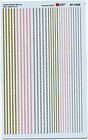 Safety Stripe Decal Set -- 3 & 5" Angled Safety Stripes, Various (black/yellow, black/white, red/white