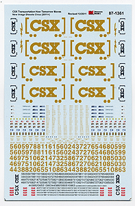 CSX Transportation - CSX -- Boxcar Logo ES44AC & EMD 2nd Generation Diesels (Dulux Yellow) 2010