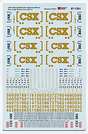 CSX Transportation - CSX -- Boxcar Logo ES44AC & EMD 2nd Generation Diesels (Dulux Yellow) 2010