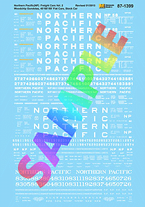 Northern Pacific - NP -- Wood Chip Gondolas, Stock Cars (CVMW Kit) & Flatcars