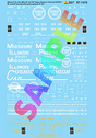 Railroad Decal Set -- Missouri Pacific, Missouri-Illinois 50' & 60' Insulated & Assigned Boxcars