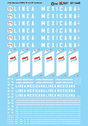 Container Decal Set -- Linea Mexicana TMMU 40' & 20' Containers