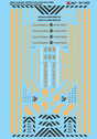 Railroad Decal Set -- California Western CWRR, Arcata & Mad River AMR GP9 & GE 44-Ton Diesel Locos