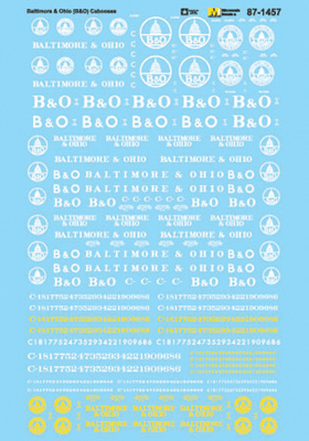 Baltimore & Ohio - B&O -- Cabooses