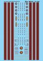 Railroad Decal Set -- Napa Valley Railroad/Wine Train NVRR Passenger Cars
