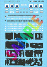 Railroad Decal Set -- EMD Leasing EMDX Soo Line Ex-Milwaukee  Bandit/Patched Locomotives-1