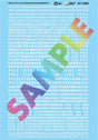 Railroad Decal Set -- NAHX, PTLX, TLCX Style Reporting Marks (white)