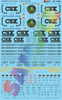Railroad Decal Set -- CSX Trinity Covered Hoppers (Replaces #460-4212)