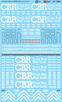 Railroad Decal Set -- Coos Bay Rail Link Diesel Locos