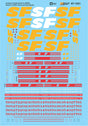 Railroad Decal Set -- Southern Pacific Santa Fe  Merger Scheme Diesels ATSF Repaints