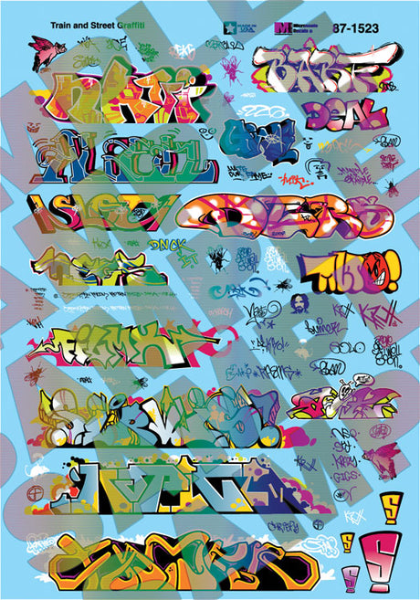Graffiti Decal Set -- Modern Train & Street Graffiti