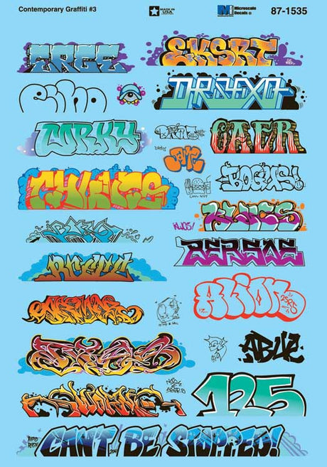 Graffiti Decal Set -- Contemporary (Set #3)