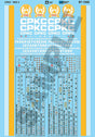 Railroad Decal Set -- Canadian Pacific Kansas City CPKC GE ET44AC Tier 4 Data Sheet