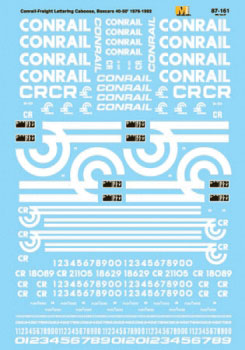 Conrail - CR -- Freight Cars, Cabooses & Boxcars, 1970-1980