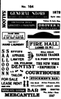 Western Cowtown Signs -- Set #2; Fire Hall, General Store, Bar, Mercantile, Laundry, Hotel & More