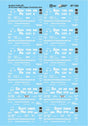 Railroad Decal Set -- Southern Pacific Ore Cars, 1960-1980