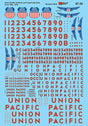 Union Pacific - UP -- Diesel & Turbine Locomotives (gray, yellow) 1960-1980
