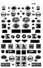 1930s & 40s Era Signs -- Commerical Signs Set #1; Gas Stations, Lions Club, Ads & More