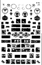 1930s & 40s Era Signs -- Commerical Signs Set #2; Gas Stations, Tourist Court, Hamburgers & More