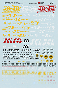 Seaboard Coast Line - SCL -- General Service Freight Cars (1967-1974)