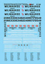 Milwaukee Road - MILW -- Diesels (Orange & Black Scheme) 1960-1983