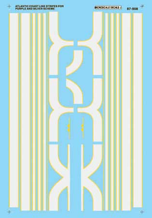 Atlantic Coast Line - ACL -- Purple & Silver Stripes for Diesels 1949-57