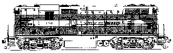 Rock Island - RI (Chicago, Rock Island & Pacific - CRI&P) -- EMD GP7 & ALCO RS-3 Diesels - Rocket Scheme 1950-1960
