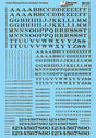 Alphabets & Numbers - Stencil Railroad Roman -- Black