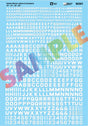 Alphabet & Number Decal Set -- Gothic Block (white) 10", 14", 18", 20"