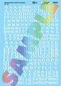 Alphabet Decal Set -- Railroad Roman Letters & Numbers 22 & 24" (white)