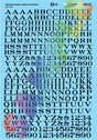 Alphabet Decal Set -- Railroad Roman Letters & Numbers 22 & 24" (black)