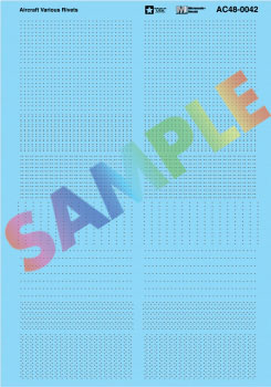 Texture Decal Set -- Various Aircraft Rivets