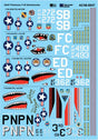 Military Decal Decal Set -- USAF Phantoms F-4E Sharkmouths Various