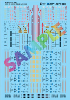 Military Decal Set -- F-14 Tomcat Data