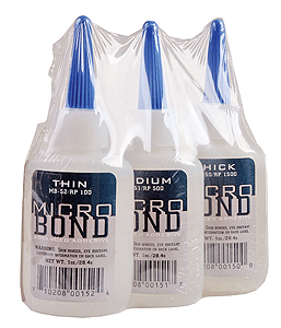 MicroBond Advanced Adhesive for Slippery Plastics System Pack -- System Pack - 1 Each Thick, Medium, Thin
