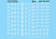 Railroad Decal Set -- Pullman Standard Hopper Car Data (white)