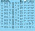 Railroad Decal Set -- Pullman Standard Hopper Car Data (black)