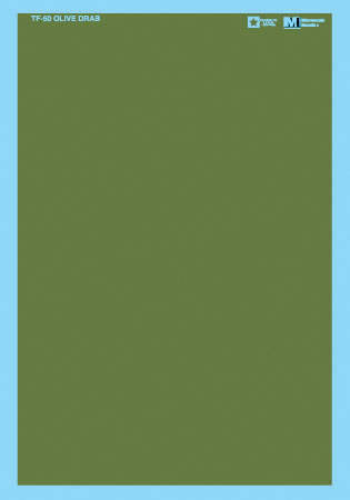 Trim Film Solid Color Decal Sheet -- Olive Drab