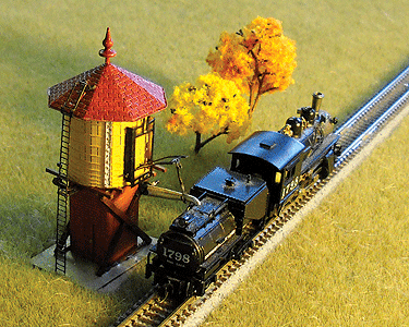 19th Century Branch-Line Water Tank -- Kit - 1 x 7/8"  2.5 x 2.2cm