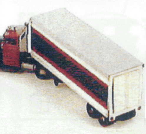 American 30' Box Style Semi Trailer 1937-57 (Photo-Etched Brass Kit)