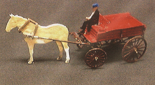 Horse-Drawn Vehicles (Photo-Etched Brass Kit) -- 1905 Express Delivery Wagon