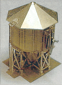 50,000 Gallon Water Station (Photo-Etched Brass Kit) -- 2-3/16 x 2 x 3"  5.6 x 5 x 7.6cm
