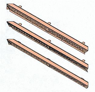 Cornices (Photo-Etched Brass) -- Main Street - For Commercial Buildings (PennZee Compatible)