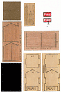 Fire Hose Storage Shed - Kit (Laser-Cut Wood & Card) -- Footprint: 8 x 8'  2.4 x 2.4m Scale