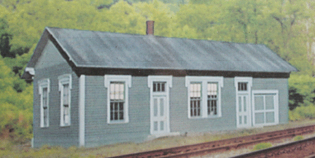 Green Springs Depot Laser-Cut Wood Kit (Nickel Plate Prototype) -- Scale 26 x 52'