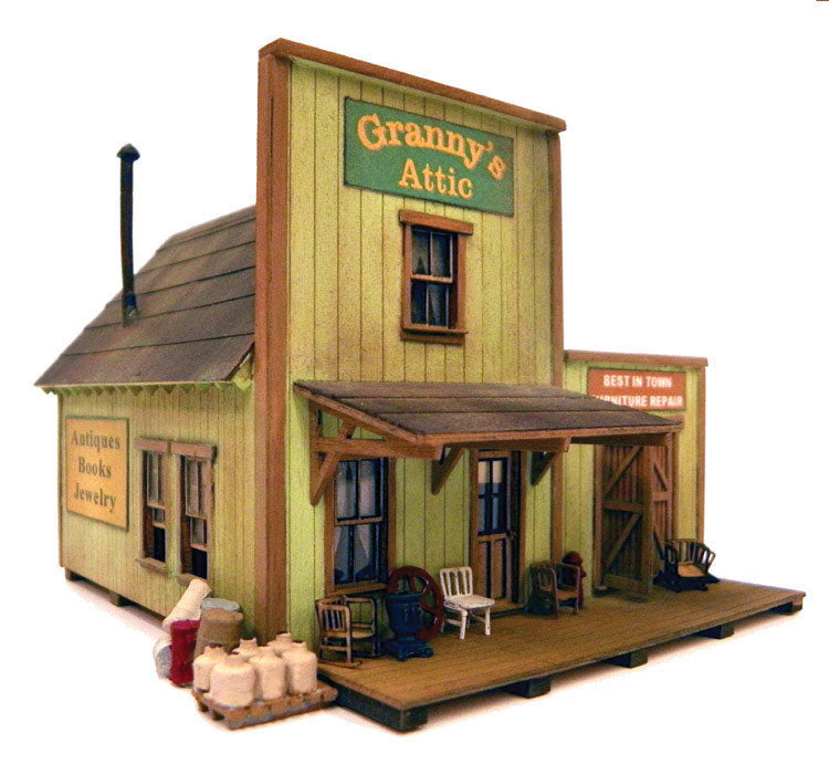 Granny's Attic -- Laser-Cut Wood Kit - 27 x 31 Scale Feet
