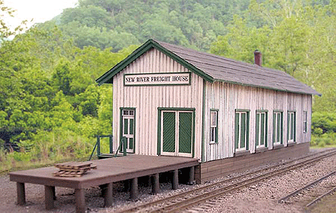 Freight House - Kit (Laser-Cut Wood & Card, Includes Dock) -- Scale 20 x 74' House with 30' Dock  6.1 x 22.6m House with 9.1m Dock